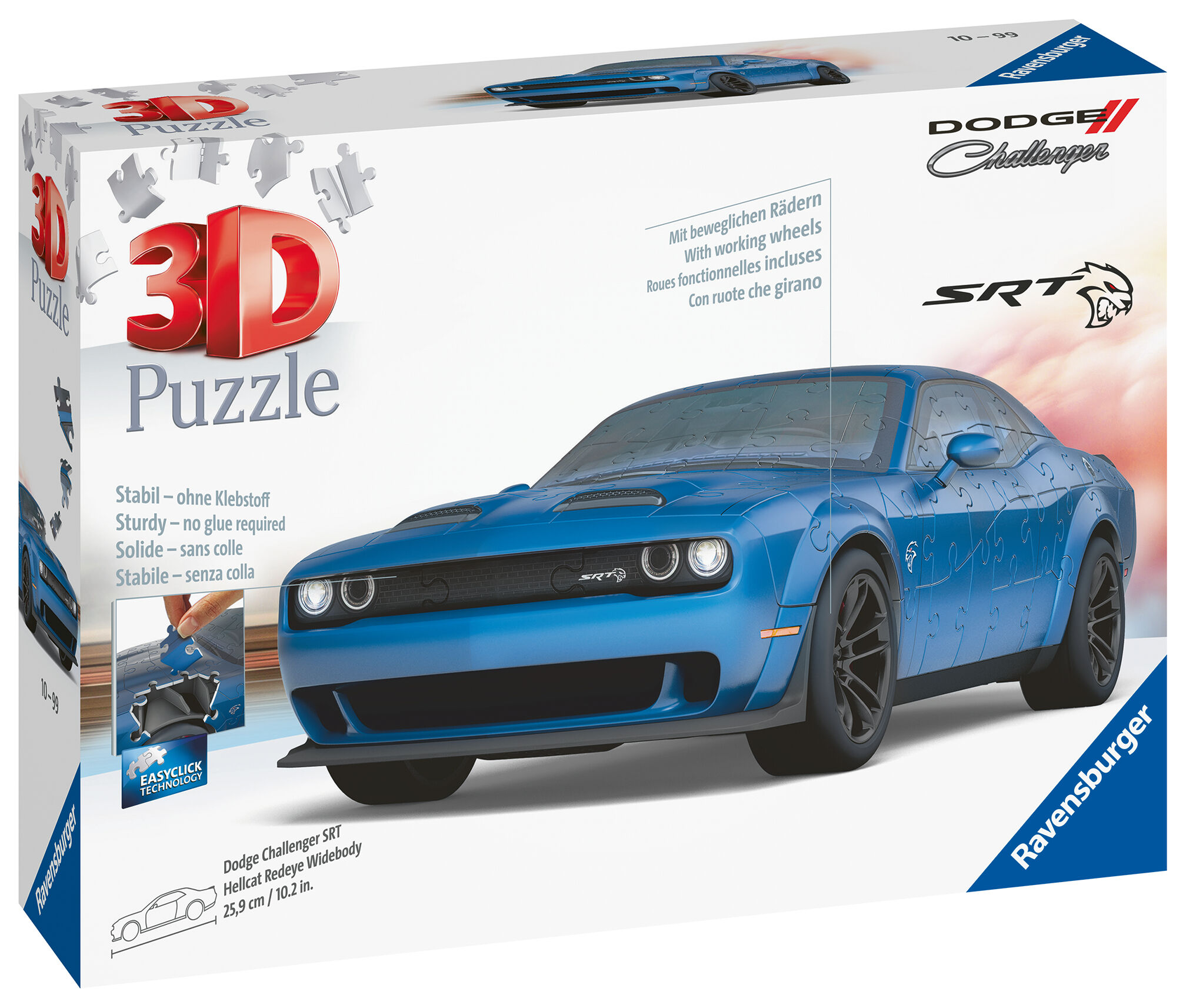 PUZZLE 3D POJAZDY DODGE CHALLENGER SRT REDEYE WIDEBODY | Selgros