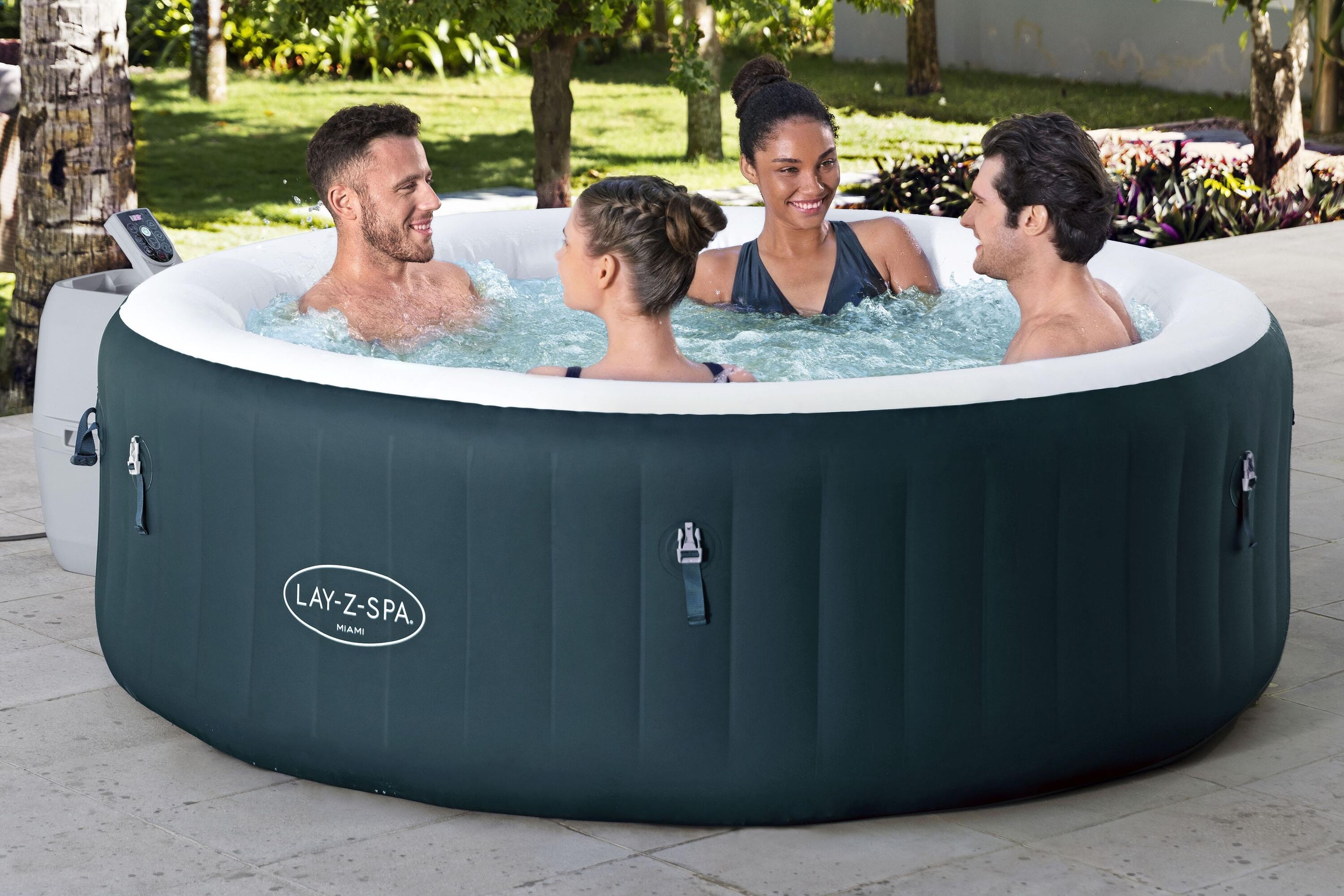 Basen Bestway Lay-Z-Spa Miami 196 x 66 cm 6001D | Selgros24.pl