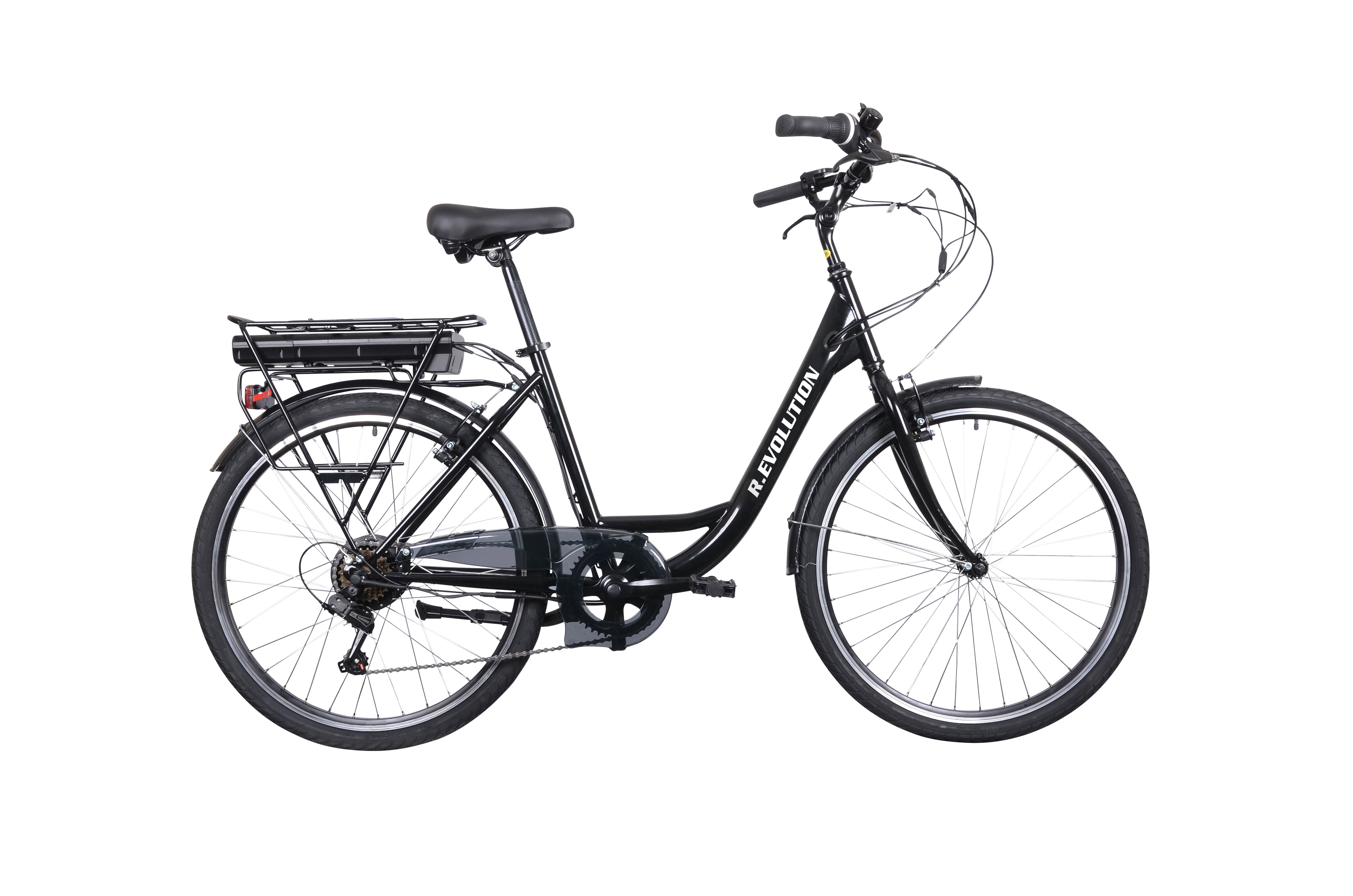 Rower elektryczny R.EVOLUTION E4300 26, 10.4Ah, 6s, czarny