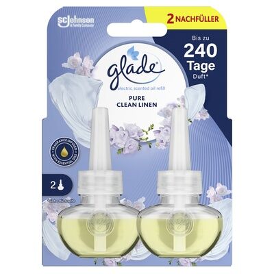 Glade Electric Scented Oil Duftstecker Clean Linen 2x20ml