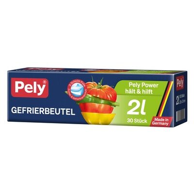 Pely Gefrierbeutel 6 Liter – 15 Stück, 3-Schicht-Folie, Made In Germany, Mit Beschriftungsfeld